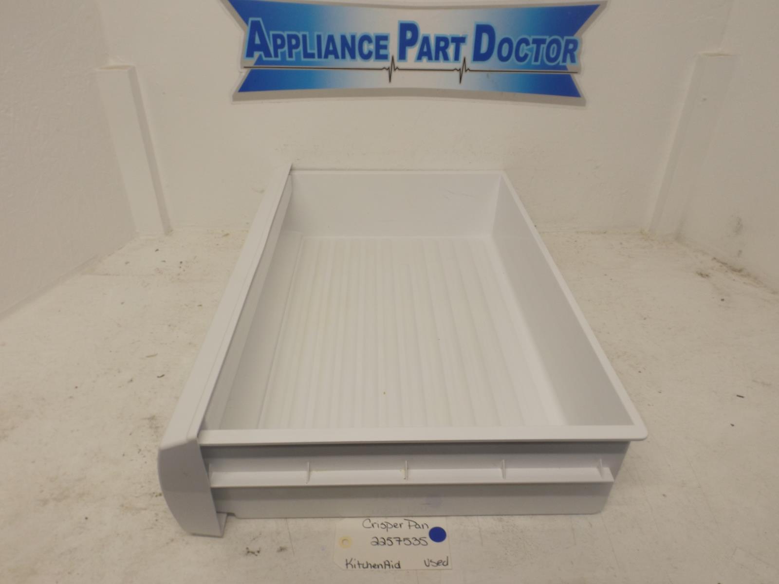KitchenAid Refrigerator 2257535 Crisper Pan Used KitchenAid Refrigerator 2257535 Crisper Pan Used